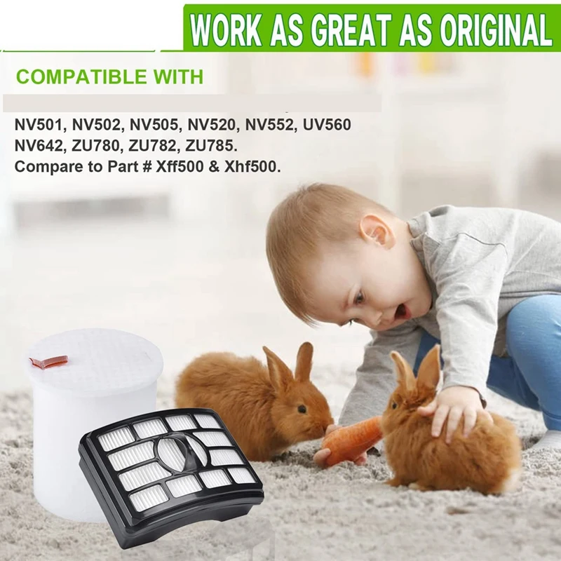 فلتر hepa بديل لـ shark nv500 nv501 ، ملحقات مكنسة كهربائية دوارة للمحترفين ، xff500 xhf500