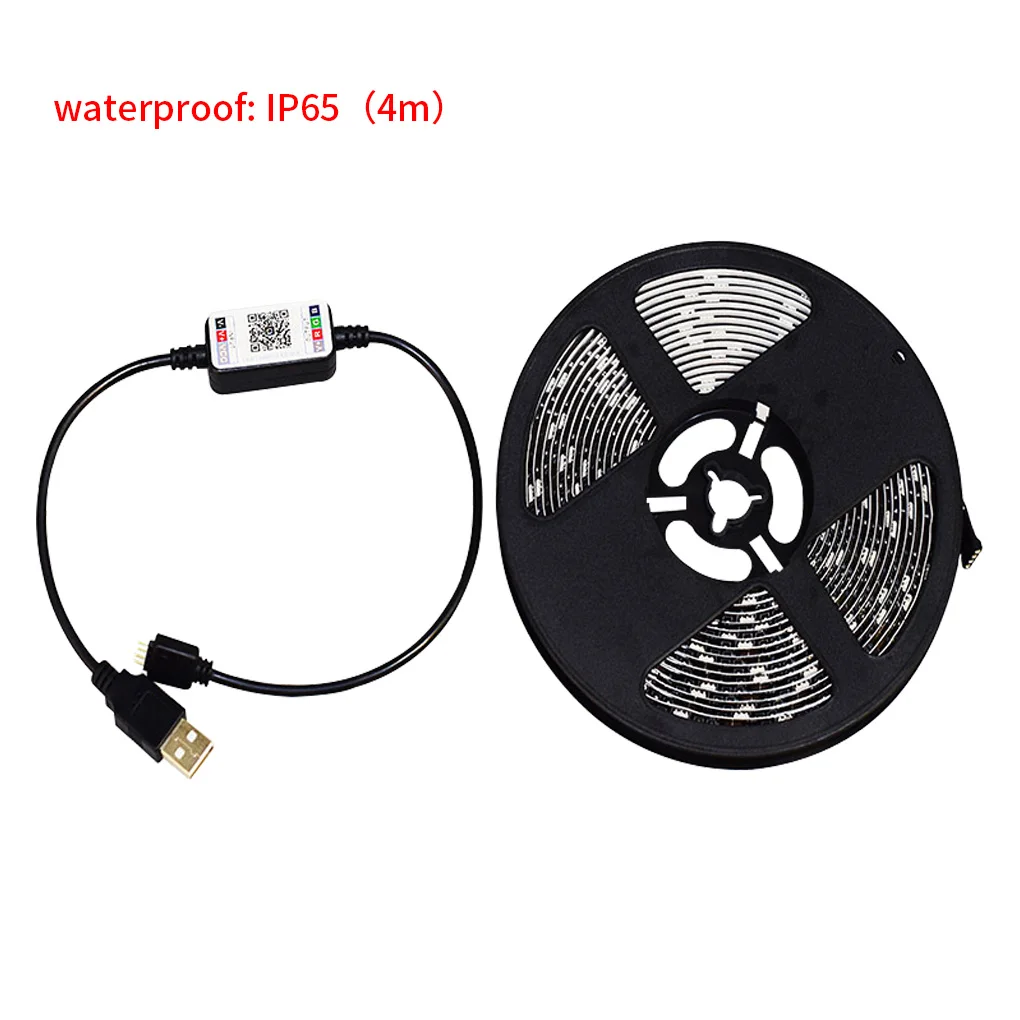 

Световая полоса для телефона APP Strip Light 5050 USB LED RGB Декорация Bluetooth-совместимая умная лампа, не водонепроницаемая, 3 метра