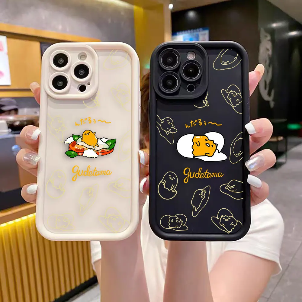 Funny Cartoon Gudetama Luxtury Phone Case For VIVO V20 V23 V25 V27 V27E V29 V30 V30E X60 X70 X80 90 X100 PRO 5G Case Funda Shell