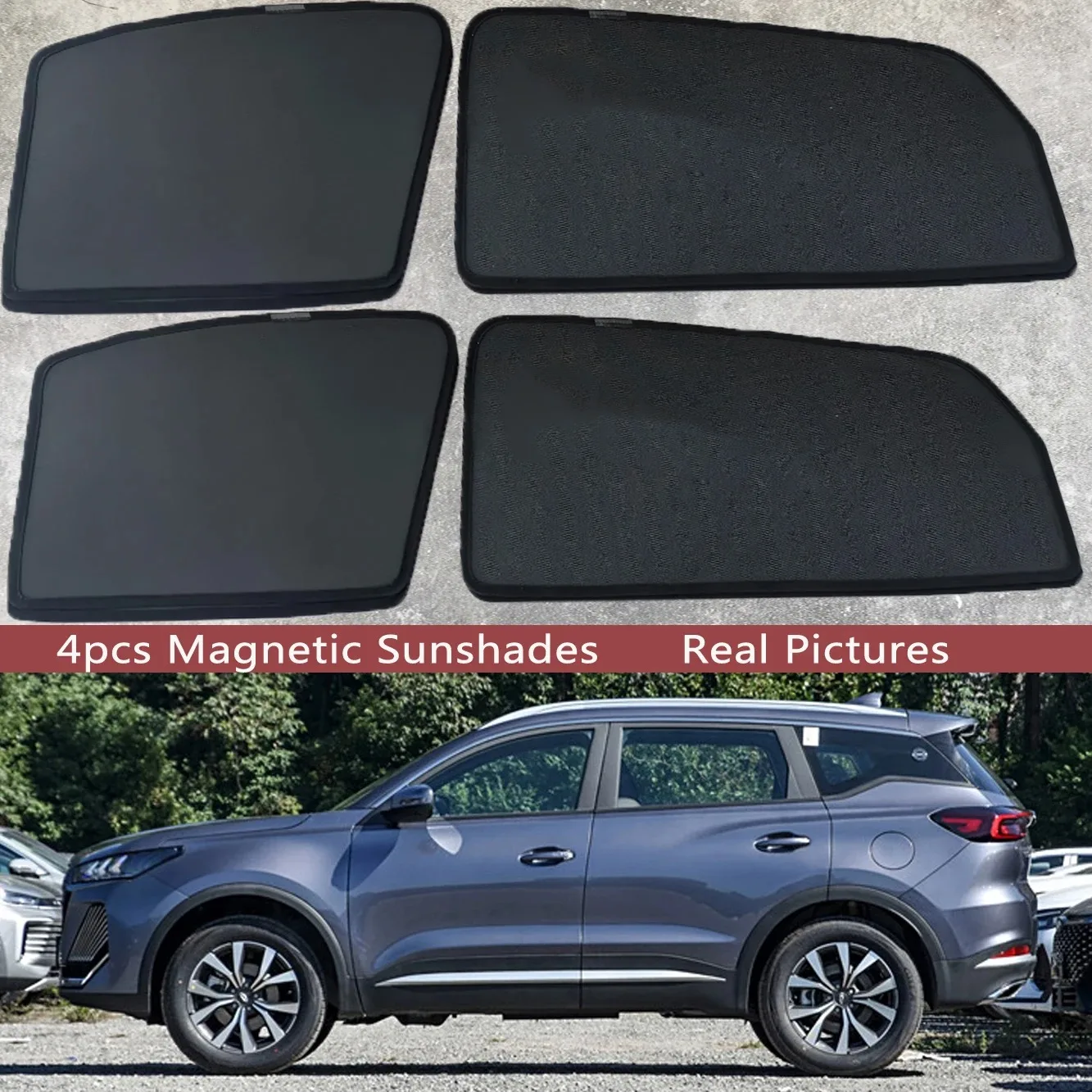 

Magnetic Car Sunshade Shield Windshield Frame Curtain Sun Shades For Chery Tiggo7 Tiggo 7 Plus Pro 2020 - 2024 2023 Accessories