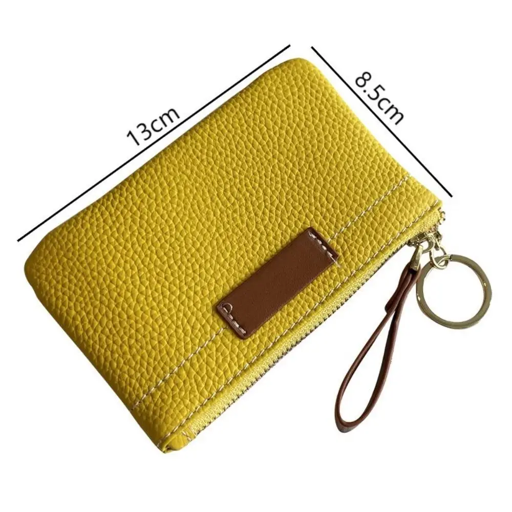 男性と女性のための本革カードホルダー,財布,キーホルダー,ジッパー,超薄型,新品