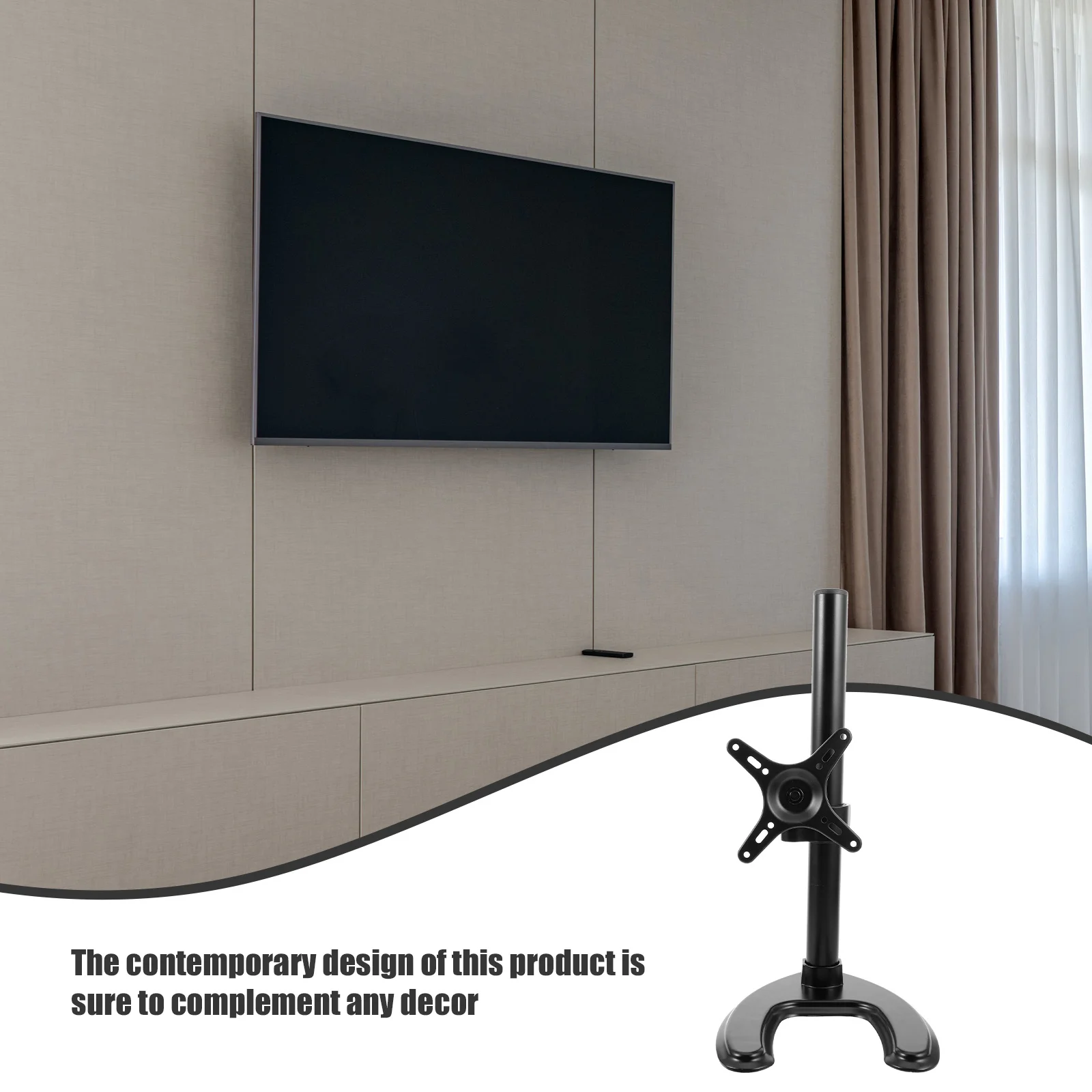 

Tabletop Base Bracket Universal Stand Mount For Lcd Television Display Support Pedestal Feet Desktop Holder Rack