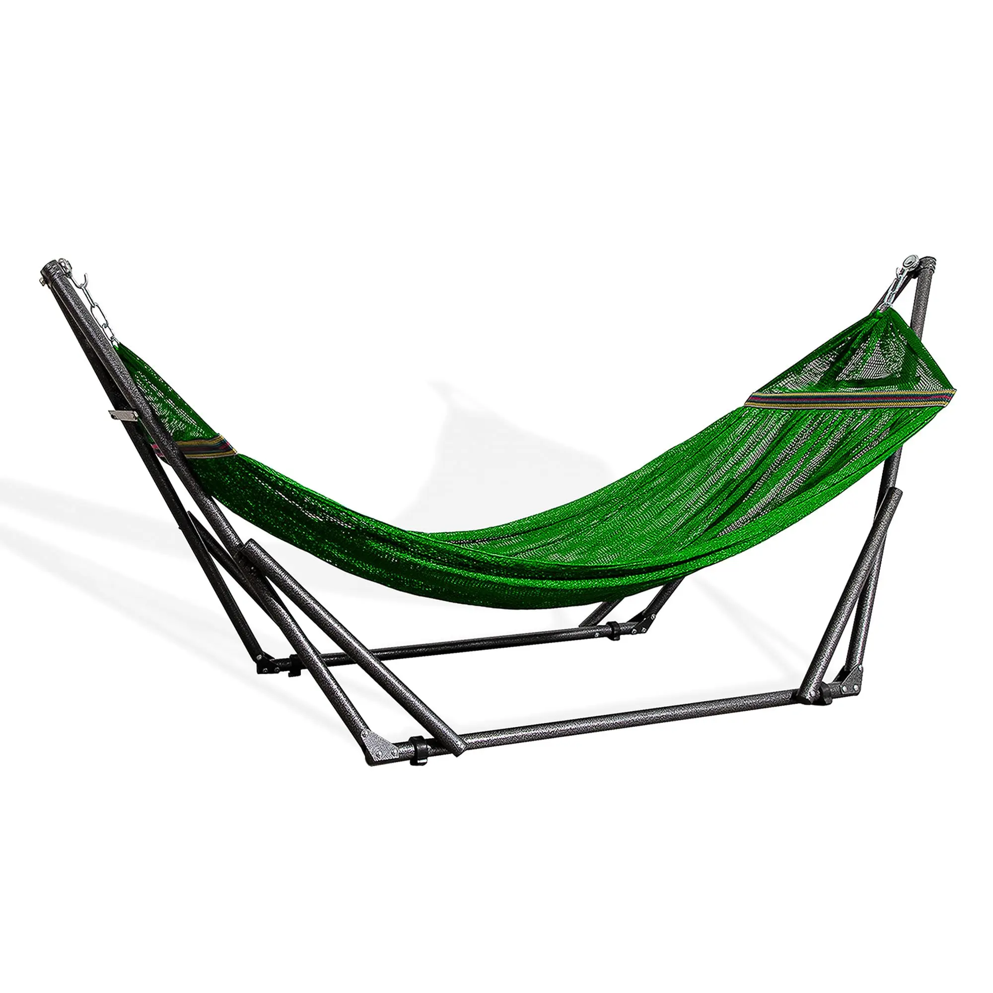 Portable Hammock with Collapsible Steel Stand, 450 lbs Capacity, No Tools Assembly, Carrying Bag Included, Perfect for