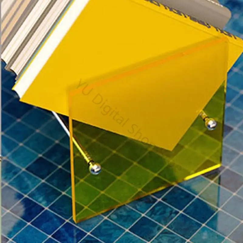 96BA Aufrechte, dekorative Buchorganisatoren, Bücherregal, Schreibtisch-Buchstütze mit Acrylplatte, dekorative Unterstützung für – Detail 10