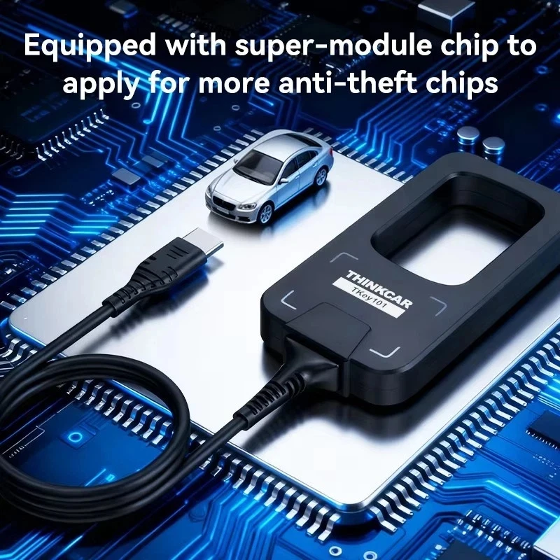 THINKCAR TKEY101 Universal Car Key Programmer with 6 Unit Remote Keys TKEY 101 For THINKSCAN 689BT IMMO Anti-theft Matching
