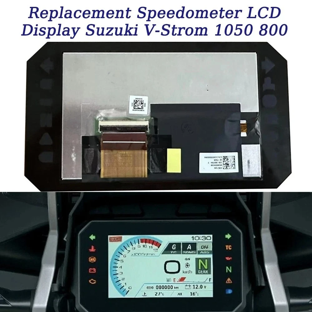 Speedometer LCD Display Screen Replacement For Suzuki V-Strom 1050 800 GSX-8S 2023-2024