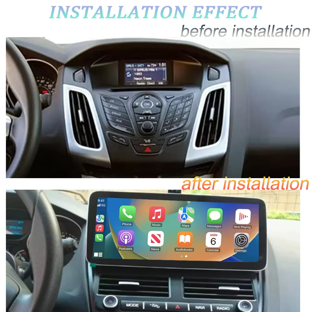 1920*720 Android 14.0 For Ford Focus 3 Mk 3 2011-2019 Car Radio Multimedia Video Player Navigation GPS 4G WiFi RDS DSP Stereo