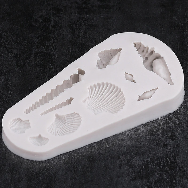 海の生き物型 DIY タツノオトシゴ ヒトデ 貝殻 シリコンモールド ケーキデコレーション