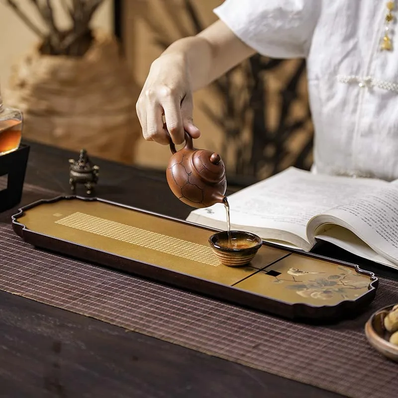 

Обеденные подставки, поднос для чая, дренажный китайский декоративный длинный стол, поднос для чая, блюдце, дренажные бандажи, украшения для дома