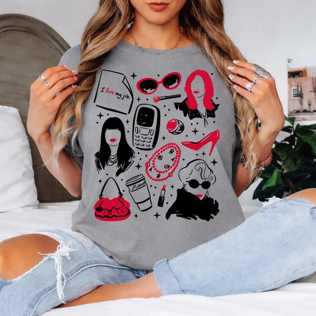 2026 Summer Movie The Devil Wears Prada 2 Boss Lady Graphic Men T-Shirt Unisex Cotton Short Sleeve Y2k Women Tee Popular Tops