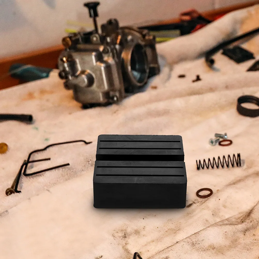 

2Pcs High-Durability Slotted Jack Pads Rubber Floor Jack Adapter for Automobile Pinch Weld Points Non-Slip Stable