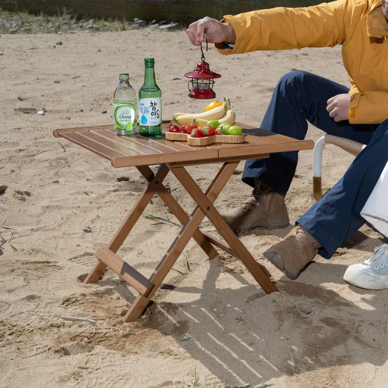 휴대용 대나무 접이식 테이블, 발코니용, 야외 피크닉용 - Outdoor Camping Rental 리뷰 및 가격
