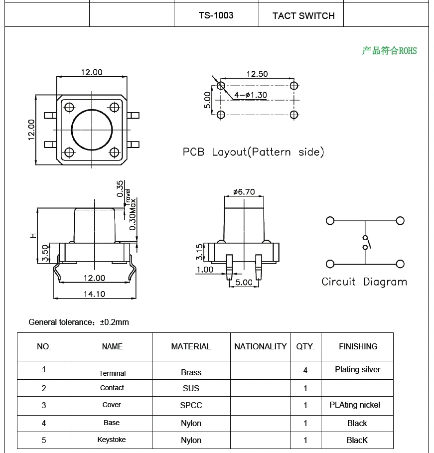 10 قطعة/TS-1003-14026(12X12X14) TS-1003-14526(12X12X14.5) TS-1003-15026(12X12X15) TS-1003-15526(12X12X15.5) اللباقة التبديل #2