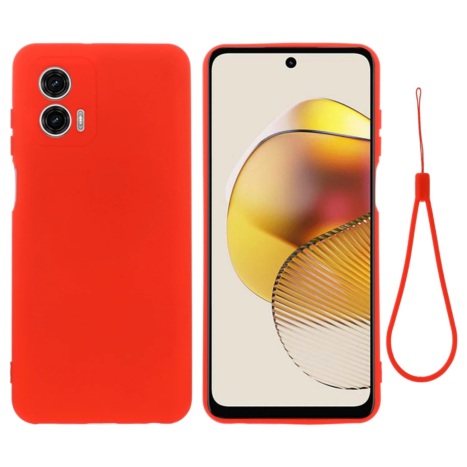 Suitable for Motorola MOTO G53 liquid silicone protective case anti-drop anti-wear full protection mobile phone case