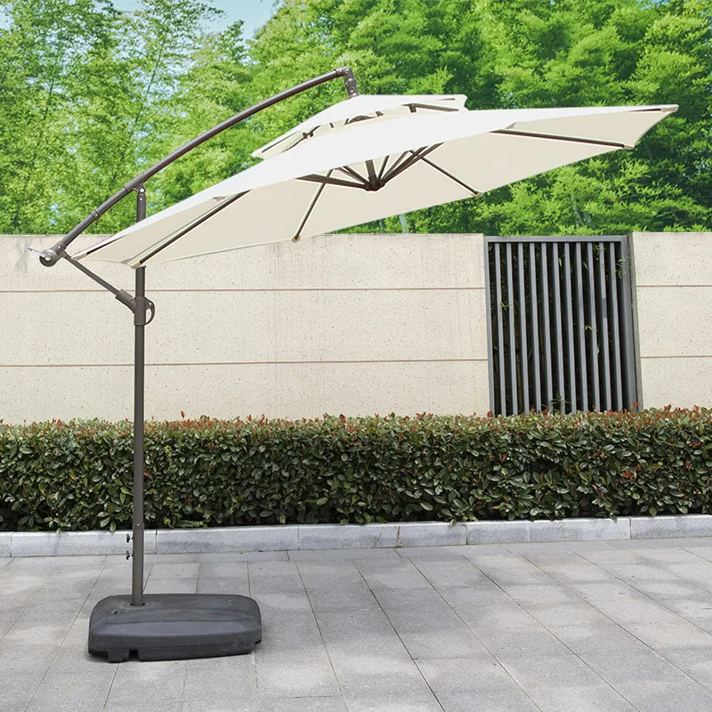 

Outdoor Parasol Terrace Folding Umbrella Outdoor Balcony Table and Chair Garden Beach Umbrella Double Garden Umbrella Banana Umb