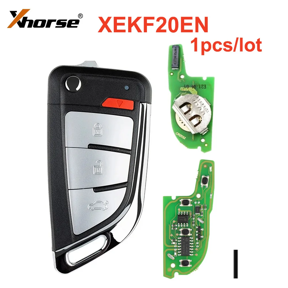 

1 Piece Xhorse XEKF20EN Super Remote Knife Type 4 Buttons with Super Chip for VVDI2 Tool