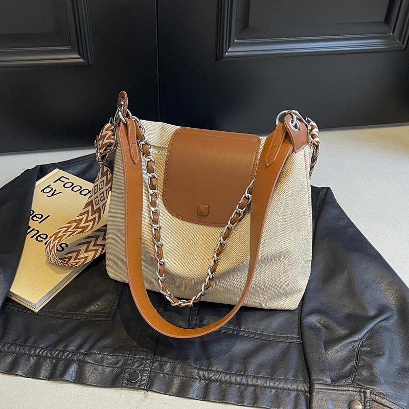 Light Luxury Advanced Feeling Commuting Diagonal Cross Women's Bag High-capacity Good-looking The Single Shoulder Bag Handbag