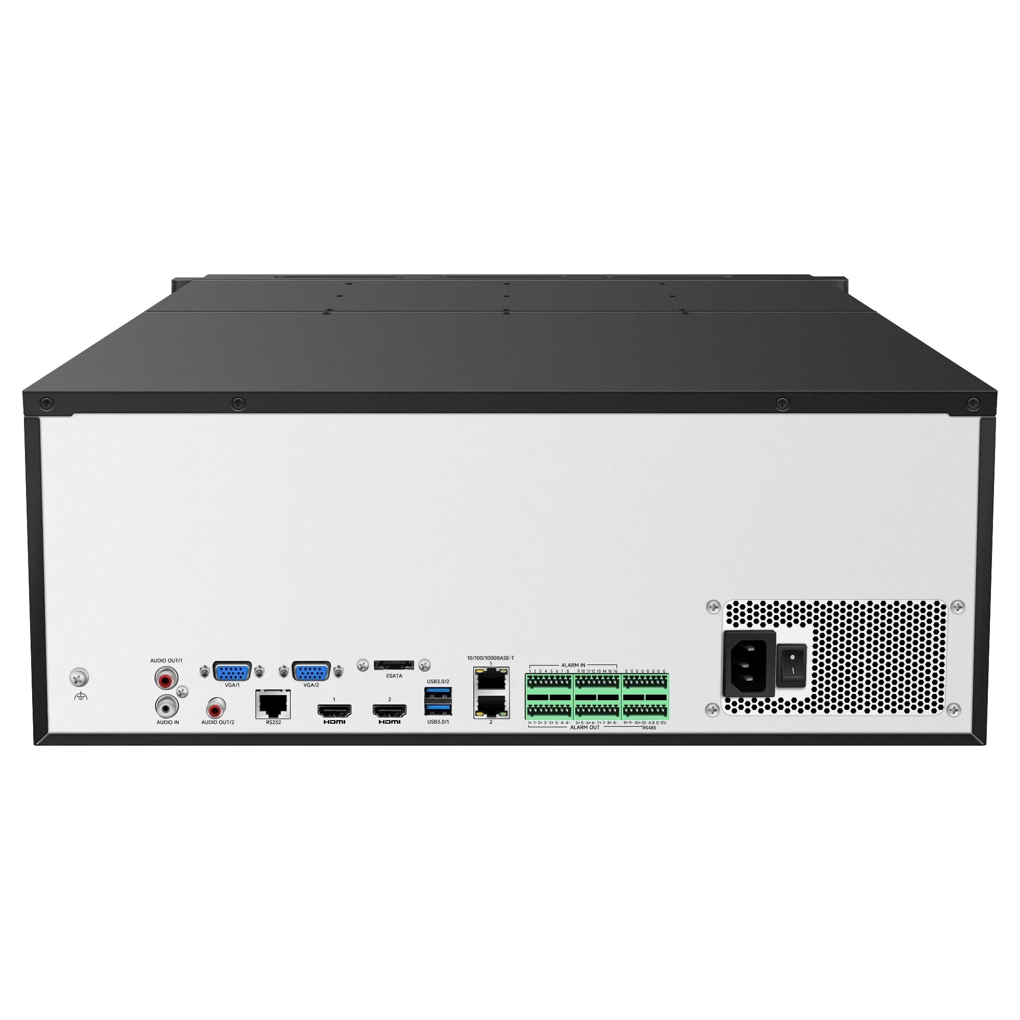 256-Channel 4K 8MP 12MP NVR 24 SATA Ports Non-PoE Interface Ultra H.265 H.264 Face Comparison Network Recorder NDAA