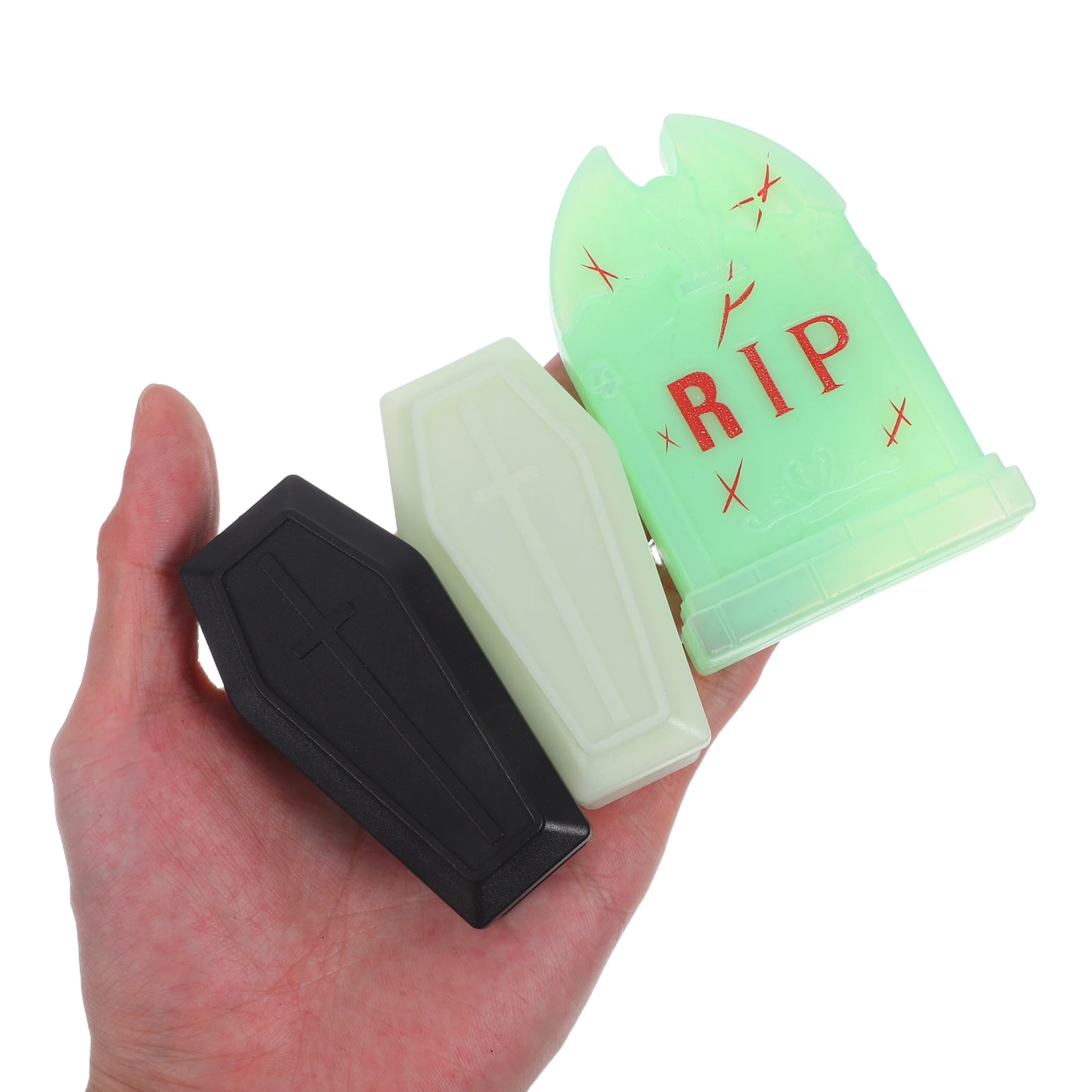 

24Pcs Halloween Miniature Coffin Figurines Mini Coffin Decorations for Dollhouse Terrarium Fairy Garden Spooky Halloween Props