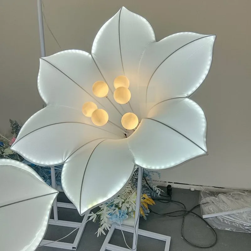 Popular new wedding morning glory street light indoor scene main layout wedding decoration romantic lighting atmosphere