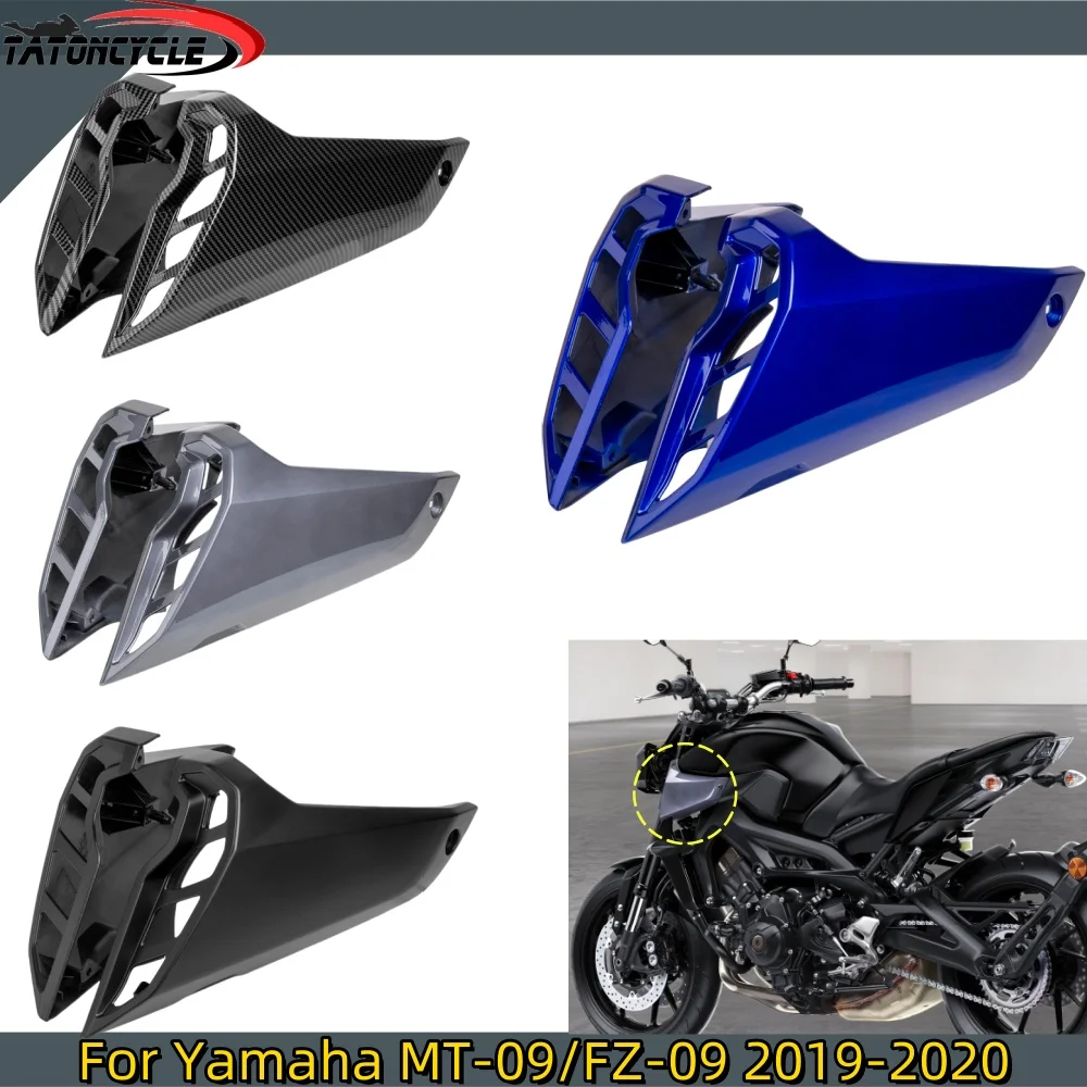 

For Yamaha MT09 MT 09 Motorcycle Gas Side Tank Fairings Air Intake Cover Panel Carbon Fiber For FZ-09 2017-2020 2019Accessories