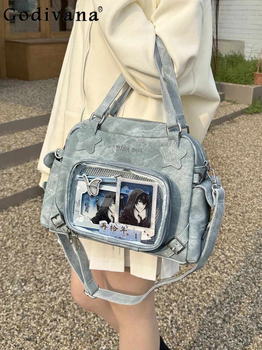

Japanese Original Lolita Large Capacity Pain Bag Sweet Cute 10cm Doll Bag Casual Commuting Crossbody Shoulder Bag for Women