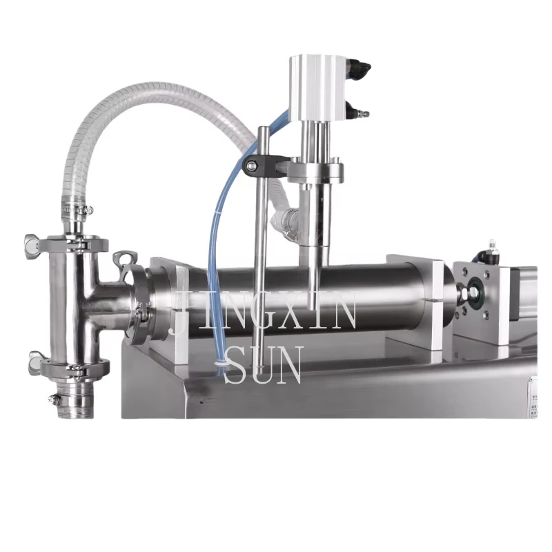 Wholesale bottle liquid water nail polish lip balm ketchup chili sauce plunger pump pneumatic filling machine