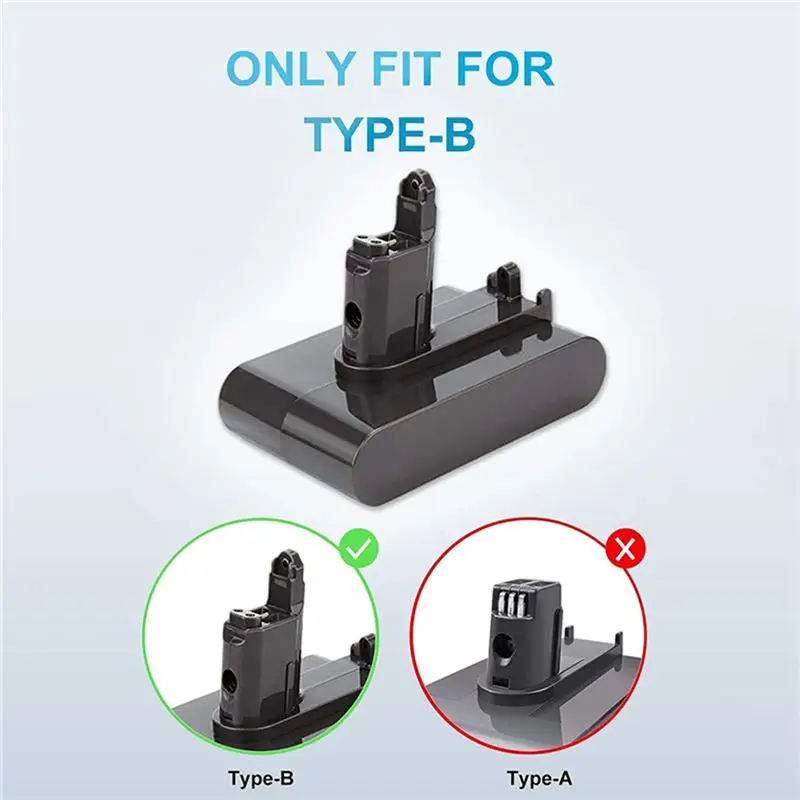 【New User】22.2V Replace DC34 Li-Ion Vacuum Battery Adapter+Filter Kit for DC35 DC45 DC31 DC34 DC44 DC31/DC35 Animal