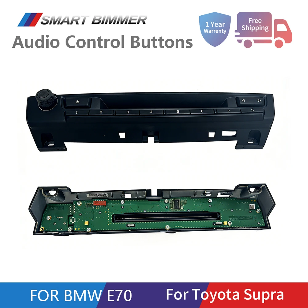 Audio Control Button Panel for BMW X5 E70 CCC CHAMP M-ASK Radio Navigation Volume Switch Multimedia Control Buttons