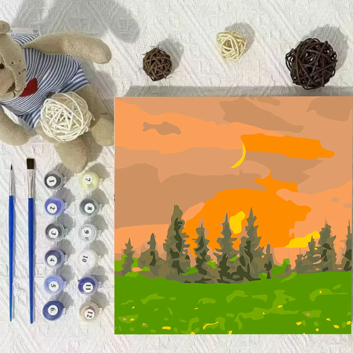 

4878081 Digital oil painting living room decorative painting sofa background wall hanging painting