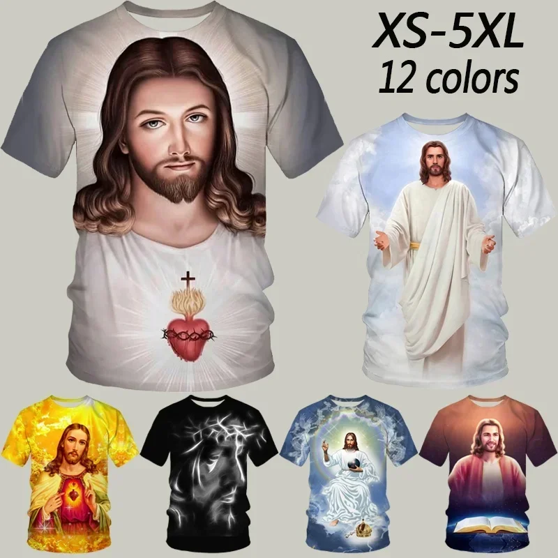 

Jesus Love Everone Christian Men's T-shirt New Arrived Summer T Shirt The Cross Fashion 3D T-shirt