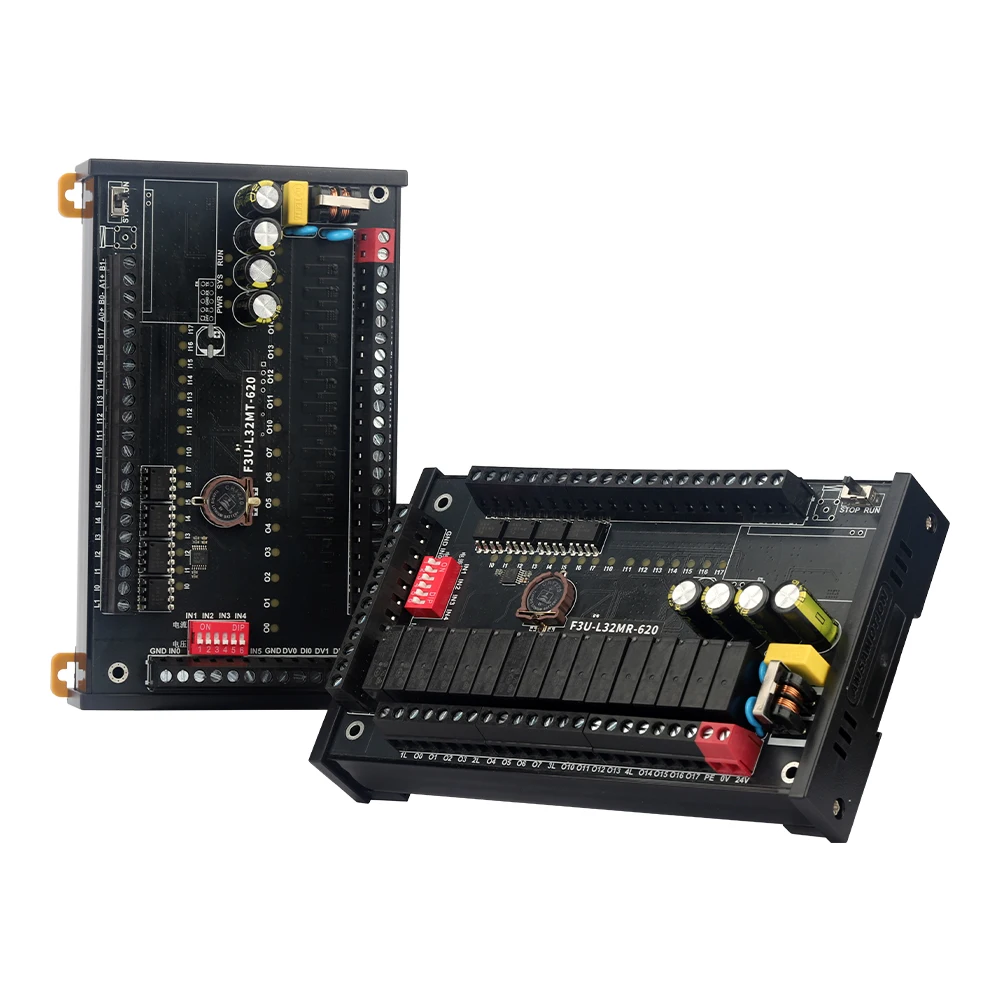 AMSAMOTION PLC 16DI 16DO التناظرية 6AI 2AO وحدة تحكم قابلة للبرمجة لوحة تحكم صناعية F3U-L32MR L32MT-620 متوافق FX3U #1
