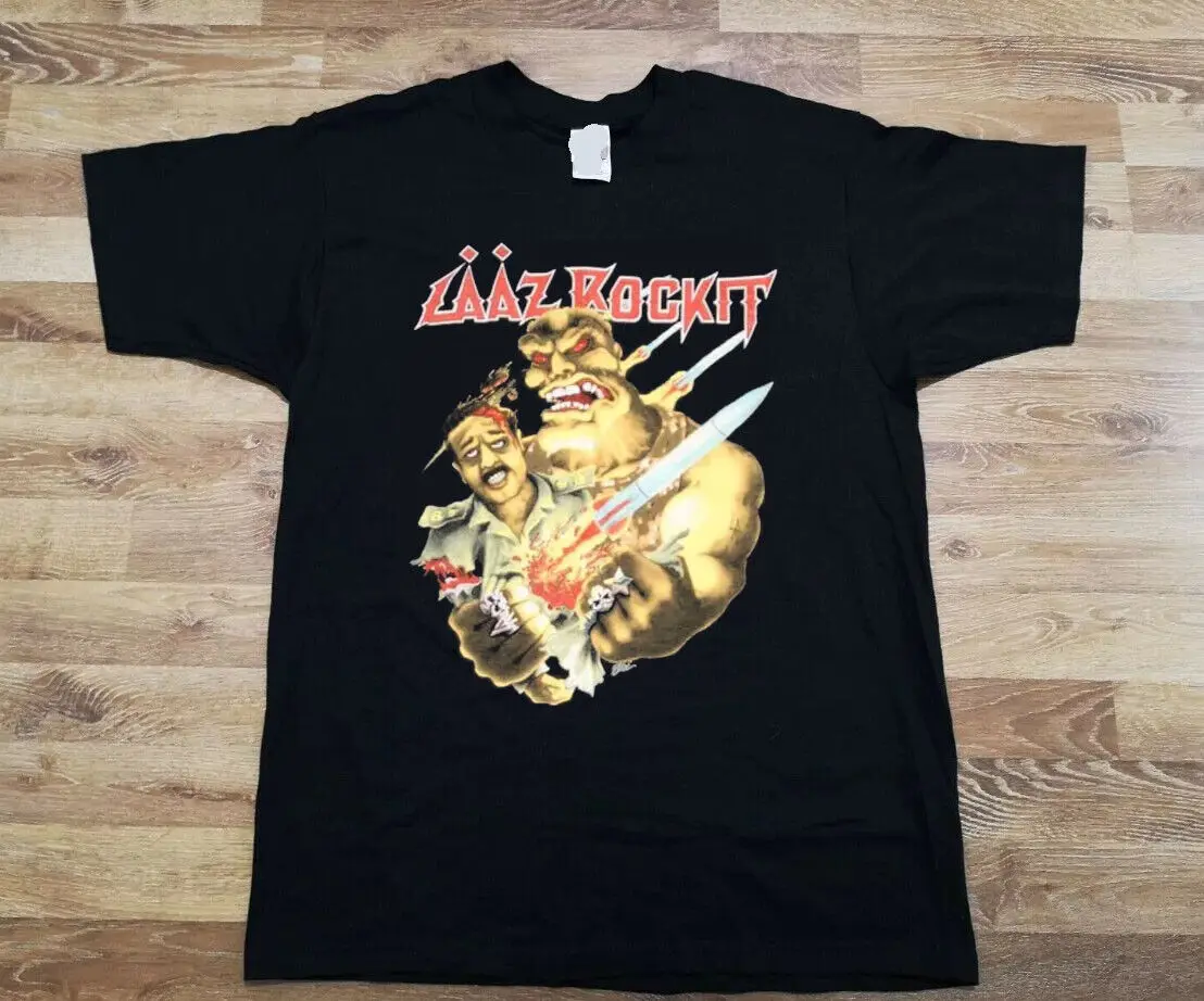

Laaz Rockit thrash band t-shirt, Saddam, unisex t-shirt, cotton black shirt
