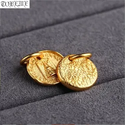 100% 925 Silver Gold Plated Tibetan Tower Charm Lucky Amulet