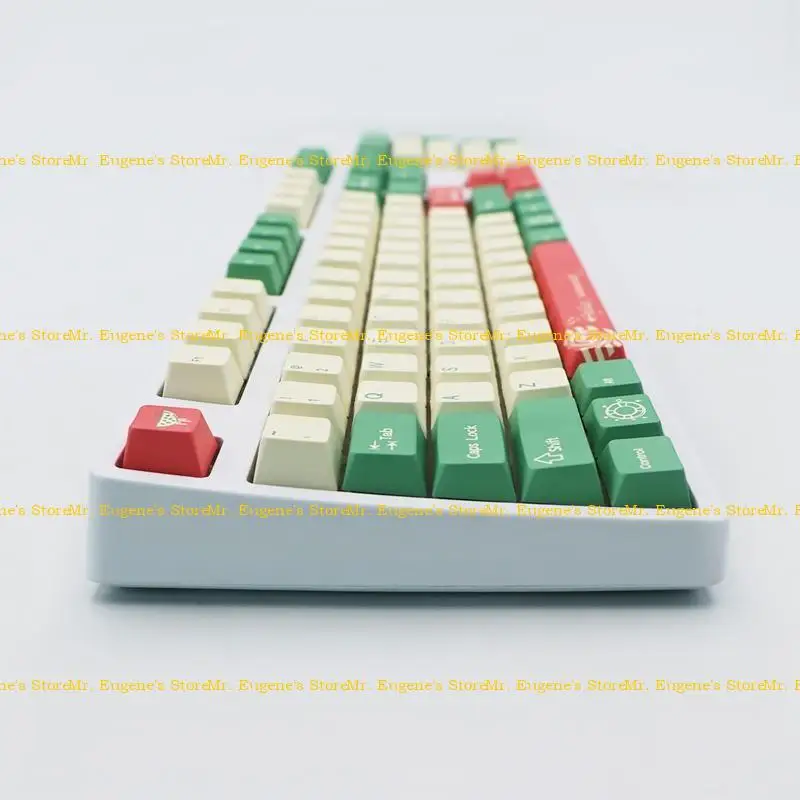 

D08B Sweet Summer 136 Keycaps Profile Pbt PBT Dye Sublimation Cakecap Японский и английский для механической клавиатуры цвет