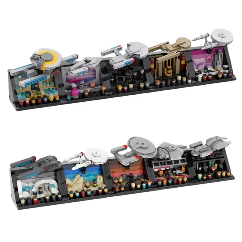 

MOC Five Classic Miniature Scenes from Famous Movies - 3D Model Building Block Toys - Children's Birthday Gifts