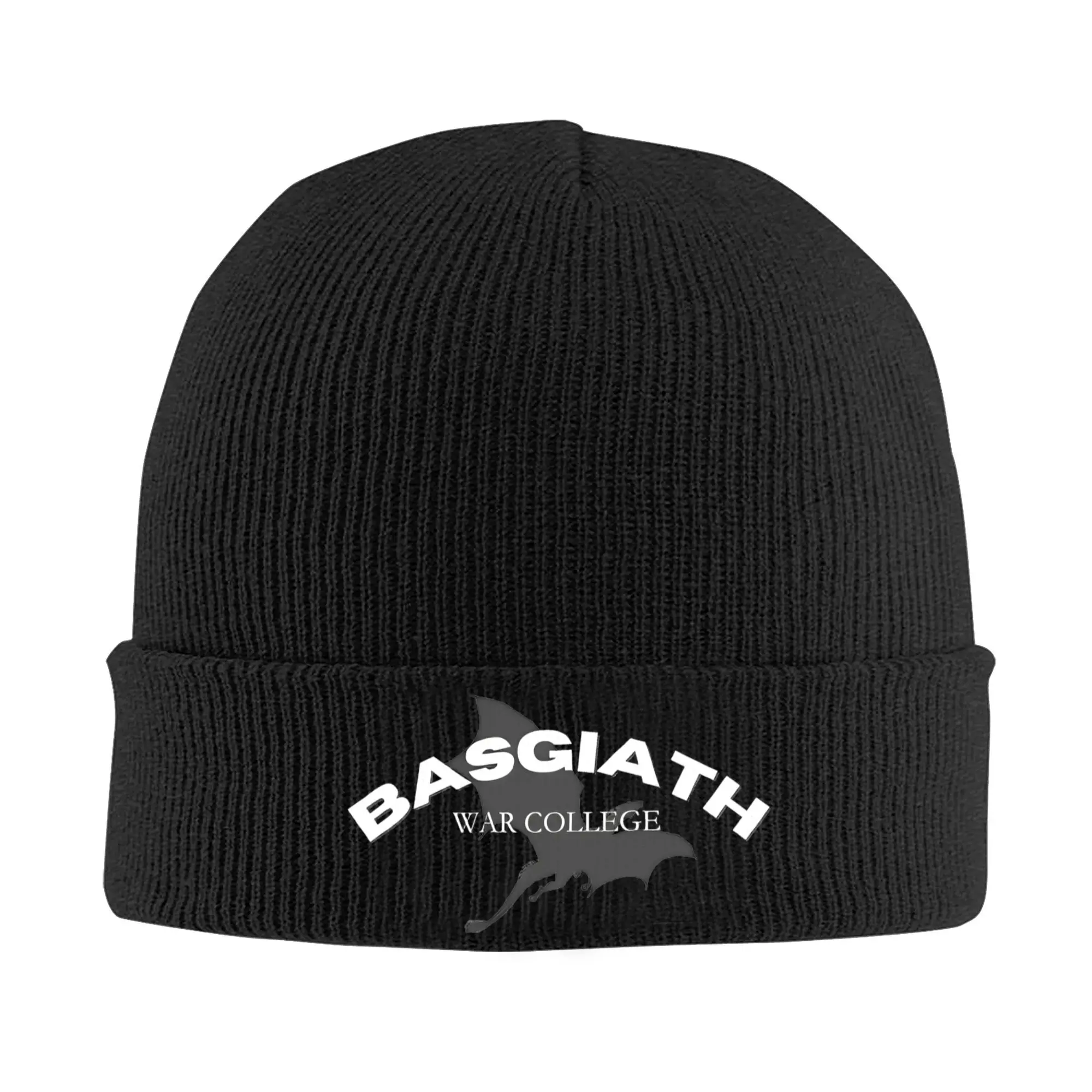 Basgiath War College Dragon Knitted Hat for Women Men Skullies Beanies Winter Hat Acrylic  Warm Cap