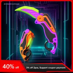 3D Printed Gravity Claw Knife Toy Sword Cosplay Safe Plastic Dazzling Model Decompress Toys Karambit Cool Funny Gifts Dolls