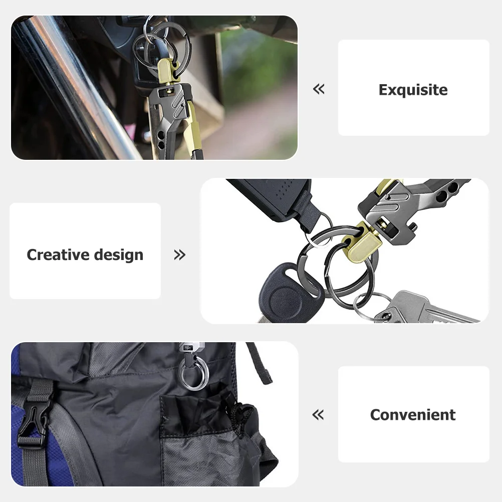 

2pcs Bottle Opener Keychain Zinc Alloy Multi-Function Key Ring For Camping Hiking Traveling Beer Lovers Gift Kitchen Bar Tool