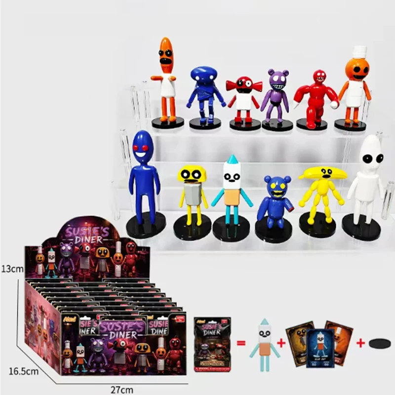 24-teiliges Susie's Diner Actionfiguren-Set - Horror-Spiel-Themen Blind Box Spielzeugset