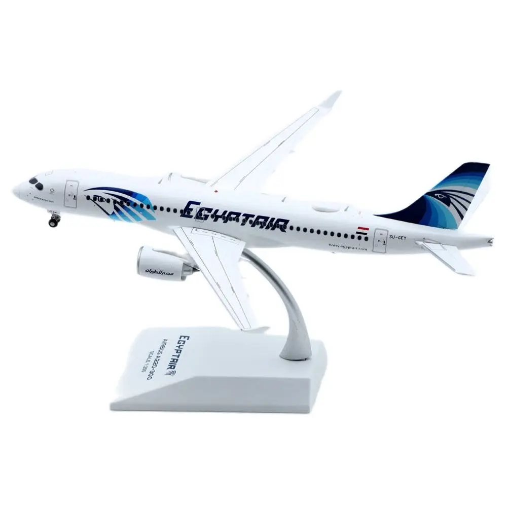 

Egyptair A220-300 Civil Aviation Airliner Alloy & Plastic Model 1:200 Scale Diecast Toy Gift Collection Simulation Display