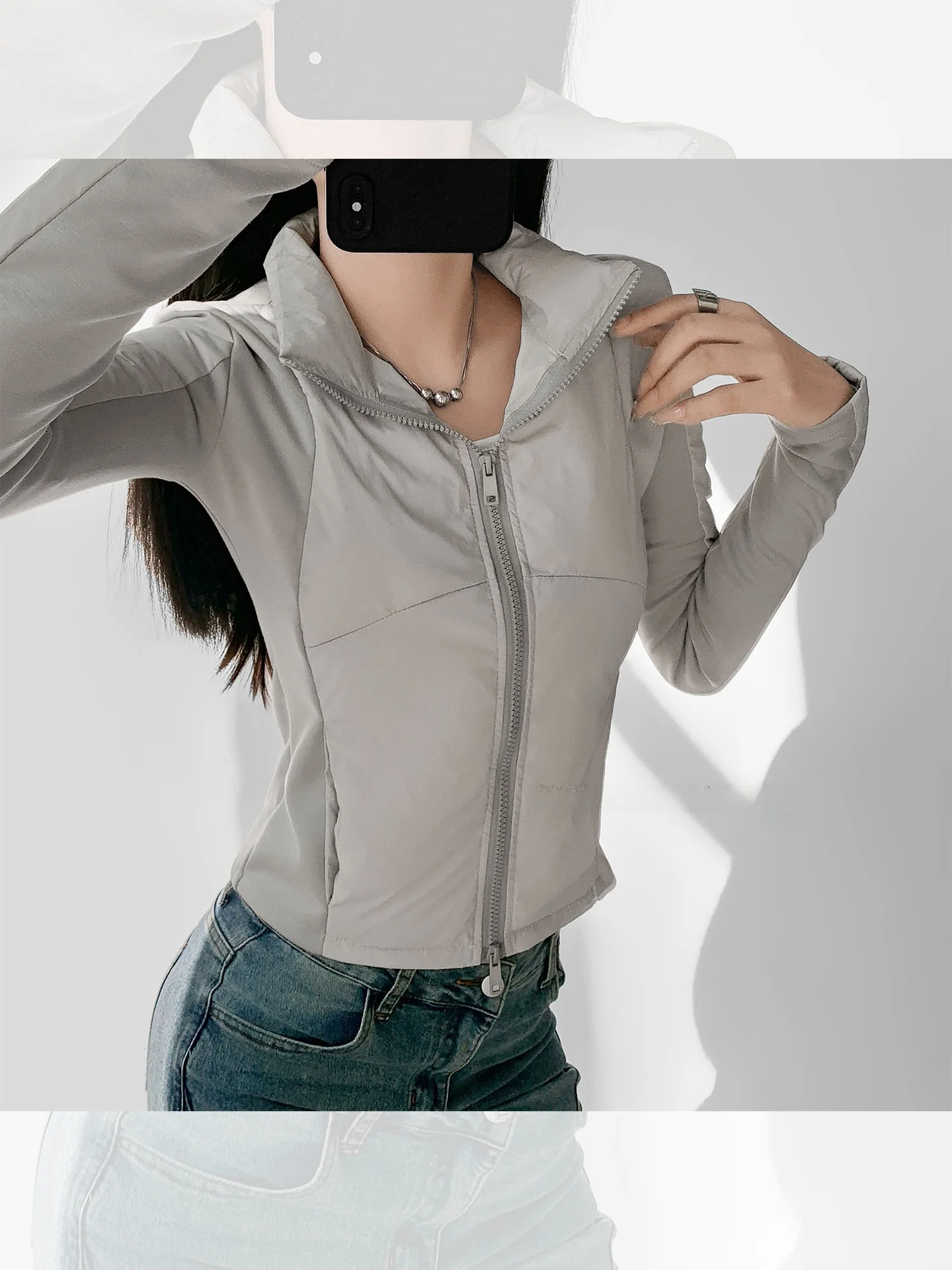 ay Piumino da donna aderente Jaet White Du Down Calore Interno Capispalla invernale Estate Primavera Tè Marca Pendolarismo Sle