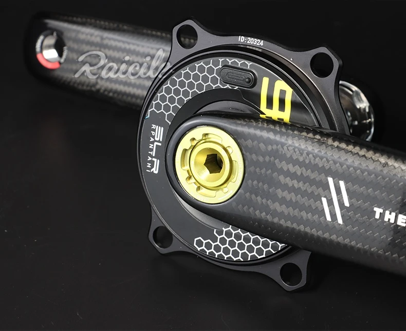 RPANTAHI Rennrad-Carbonfaser-Kurbelgarnitur SLRPower Meter Fahrrad-Kettenblattklemme Smart Riding Precision EASTON-Schnittstelle 150–172,5 mm – Detail 21