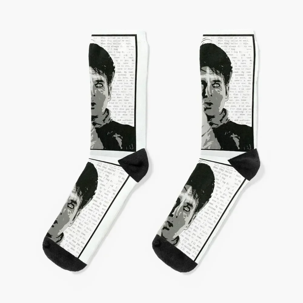 Gary Numan - My Name Is Ruin Socks custom sports football Luxury Woman Socks Men's