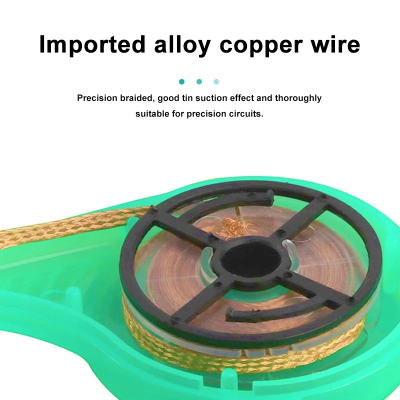 Copper Desoldering Wick Anti-scald Pure Copper Soldering Wick Wire Solder Removal for Electrical Components
