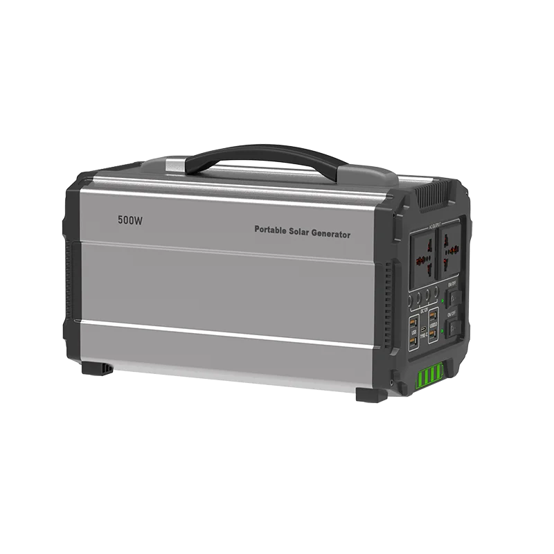 500Wh Portable Power Station Solar Generator - Pure Sine Wave UPS, 3 Charge Modes (AC/PV/DC), AC110V/220V DC12V usb-c & Display