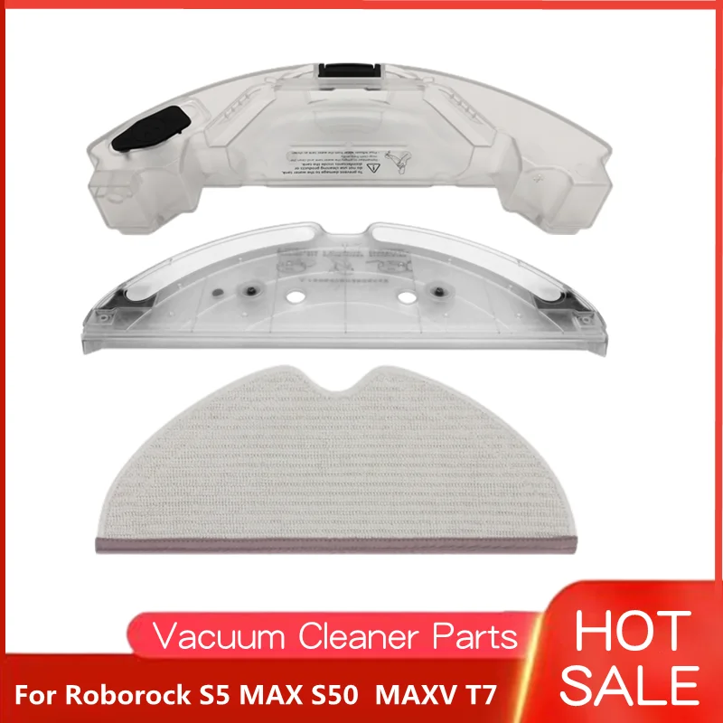 For Roborock S5 MAX S50 MAX S55 MAX S6 MAXV T7 Pro Tray Mops Water Tank Spare Parts Vacuum Cleaner Accessories