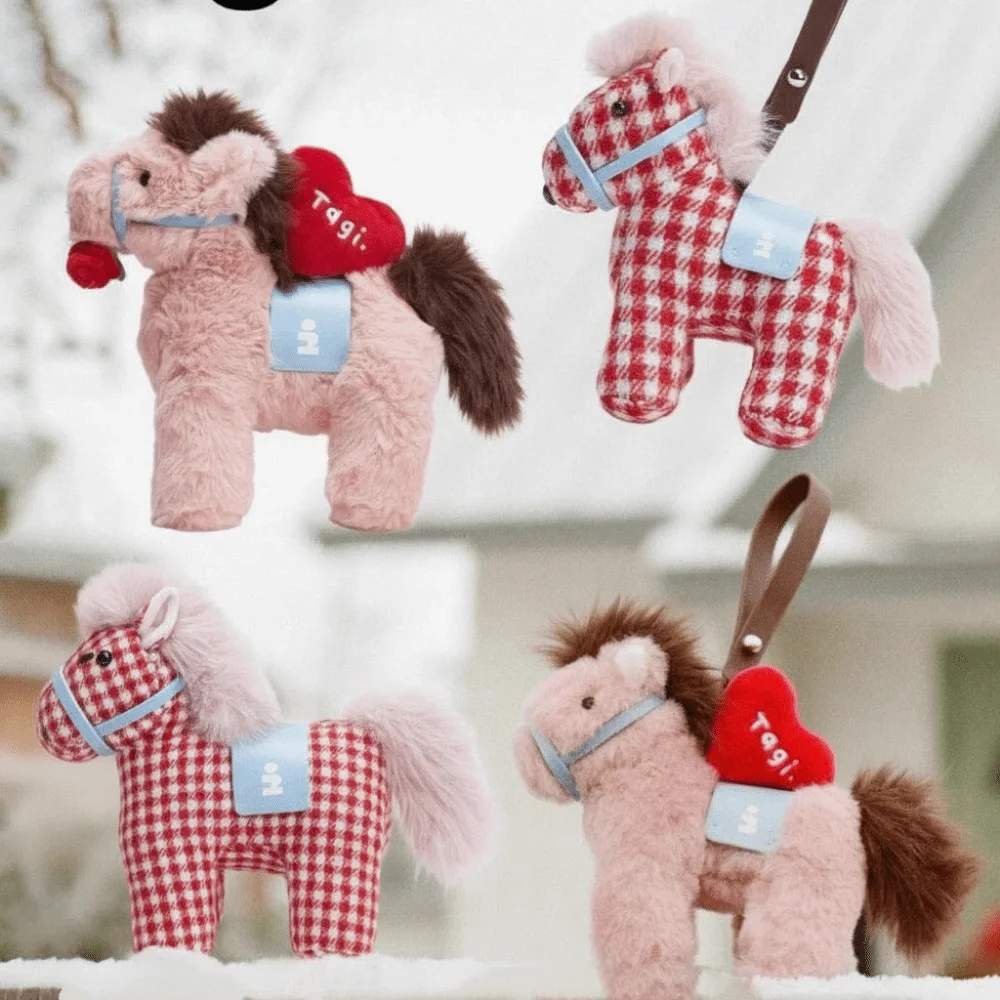 

Плюшевый брелок-талисман «Год Лошади» из плюшевого материала, с символическим дизайном, в стиле Фэн-шуй, зодиакальный аксессуар для сумки, подарок высокого качества