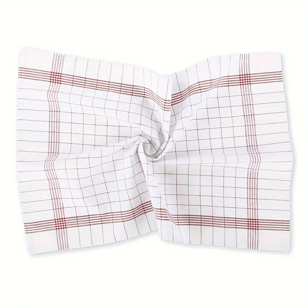 10 قطع من وسادة تنظيف الأطباق الكلاسيكية المنقوشة، منشفة مطبخ ناعمة كبيرة الحجم، مناسبة لتنظيف البار والمطبخ #3