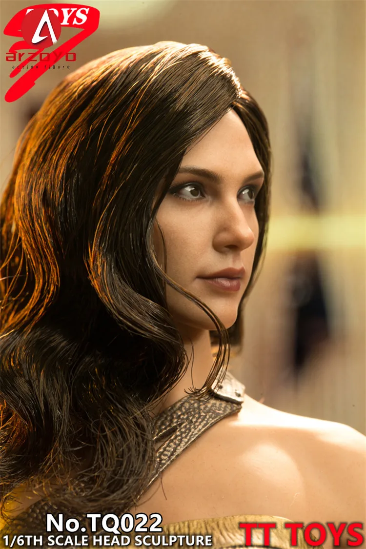 TTTOYS TQ022 1/6 Kobieta-żołnierz Europejska i amerykańska gwiazda Transplantacja włosów Model rzeźby głowy Pasuje do 12-calowego korpusu figurki akcji
